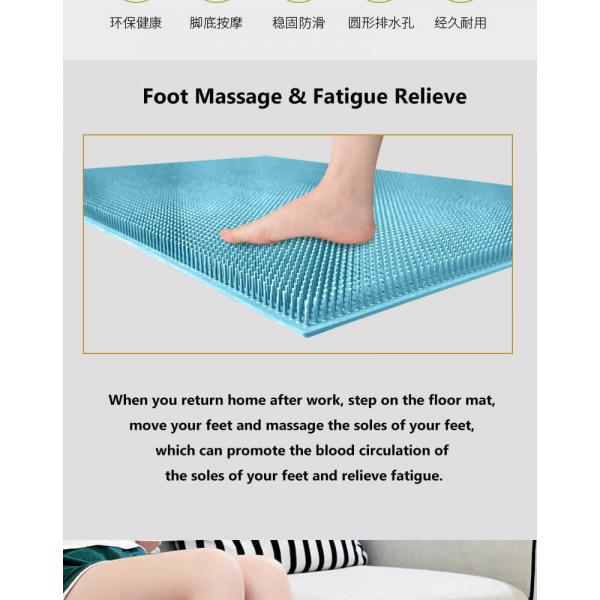 Quality Soft Wash Foot Massage Cleaning Mat Strong Stick Non-Slip Bathroom Mat Silicone for sale