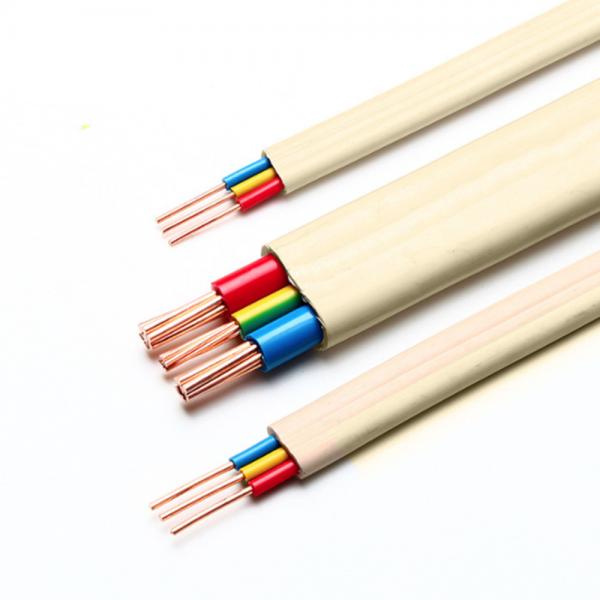 Quality 300V/500V Flat Wire Electrical Cable Mildewproof Anti Insulation for sale