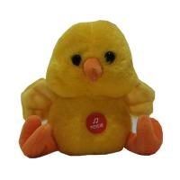 Quality 14cm 5.51 Inchsoft Easter Plush Toy Chicken Hen Talking Musical for sale