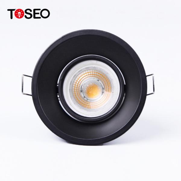 Quality Slim 85mm Cut Out Anti Glare Downlights Deep Cup Black Living Room Ceiling for sale