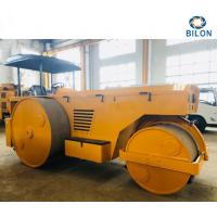 China High Stability Road Construction Paver Machine , Three Wheel Static Road Roller factory
