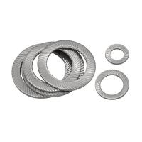 China Stainless Steel Serrated Knurled Safety Self Locking Washer With Double Faced Printing M1.6 - M36 factory