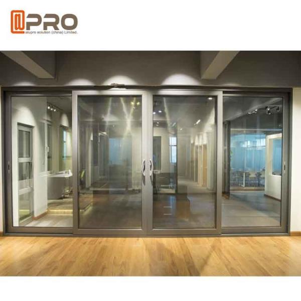 Quality Slim Frame Aluminium Sliding Doors Soundproof Interior Sliding Glass Doors slide for sale