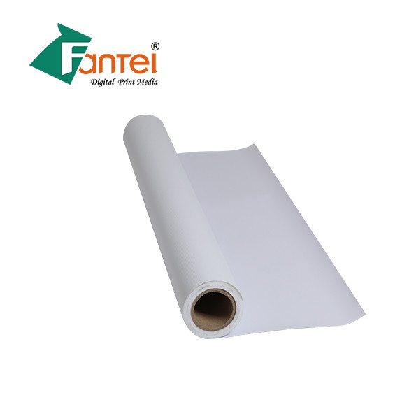 Quality Billboard Bluish White Pvc Banner Roll Glossy Raw Material For Flex Banner for sale