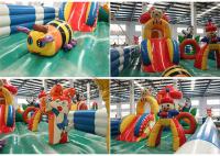 China playground kids mushroom small inflatable jumping castle factory