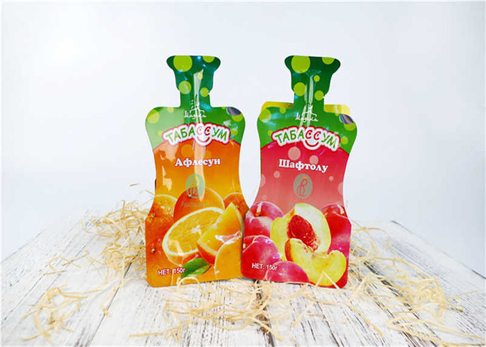 china Colorful Stand Up Custom Pouches Customized Logo Liquid Packing With False Spout