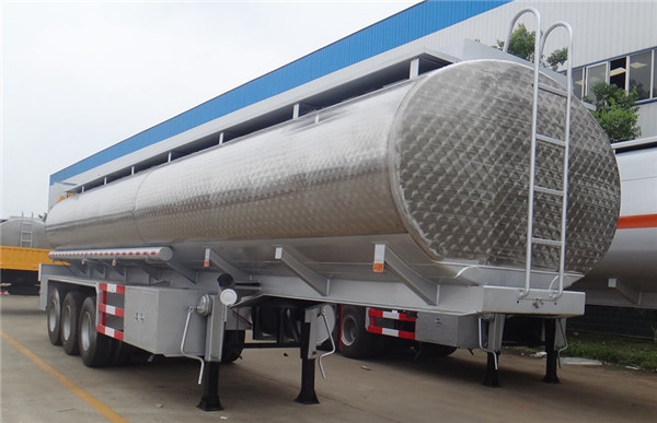 Quality 50000 Liters Oil Fuel Delivery Truck Transportation Tank , Fuel Tank Semi Trailer for sale
