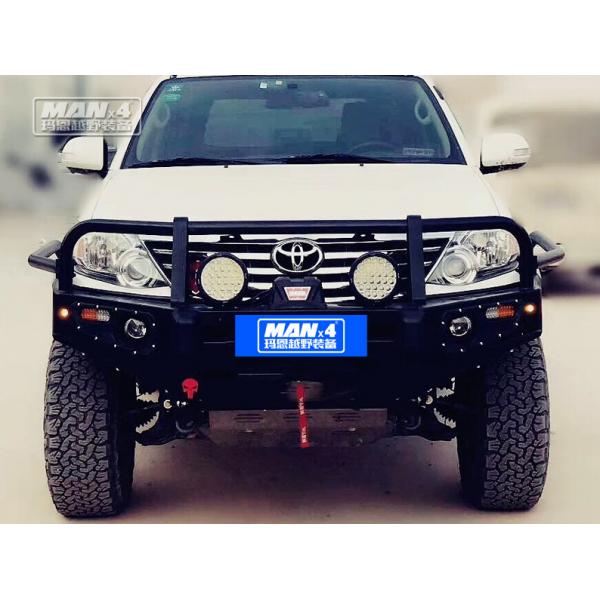 Quality Q235 Front TOYOTA Bull Bar For Fortuner 2006-2014 With 3 Loop for sale