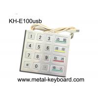 Quality 4 4 Design 16 Keys Payment Metal Kiosk keypad with PS2 / USB Interface for sale