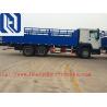 China Sinotruk Cimc 40 Ft Van Type Container Box Semi Trailer Trucks With Rear Door 4 Axles factory