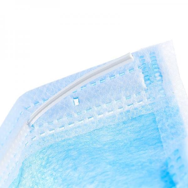 Quality Disposable Blue Earloop Face Mask 3-Layer Filtration Reduce Infections For Daily for sale