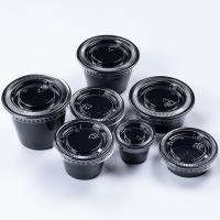 China Black Color PET Lid 1.5OZ Disposable Sauce Cup factory