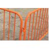 China PVC Coating Orange Color Construction Safety Barriers Security Movable Road Barriers factory