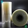 China Self Adhesive Transparent PVC Rolls Flexible Packaging Film With Inside Paper Core 76mm factory