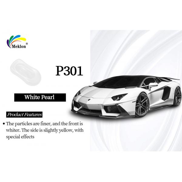 Quality MSDS Metallic Car Pearl Paint White Practical Mildew Resistant for sale