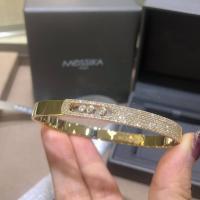 China High Polish Finish Luxury Diamond Bracelet with Round Diamond Cut Custom Made Luxury Brands Jewelry Factory factory