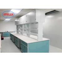 China Dark Green Lab Island Bench With White Ceramic Countertop In Research Institute for sale