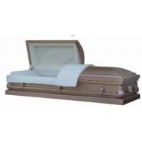 China Luxury Metal Casket MC01 Copper Material 20 Gauge Casket With Pearl Crepe Interior factory