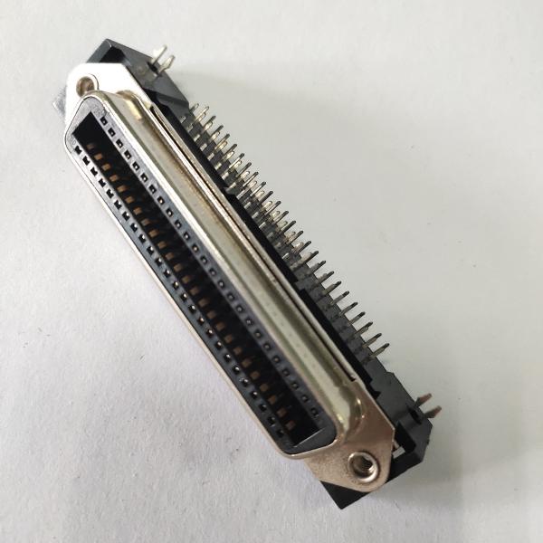 Quality 14 Pin Centronic Ribbon PCB Right Angle Female Connector with pcb board lock for sale