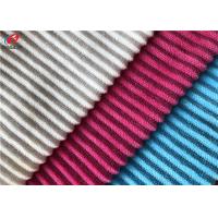 China Textile Material Poly Jacquard Strip Velboa Minky Plush Fabric For Sofa factory