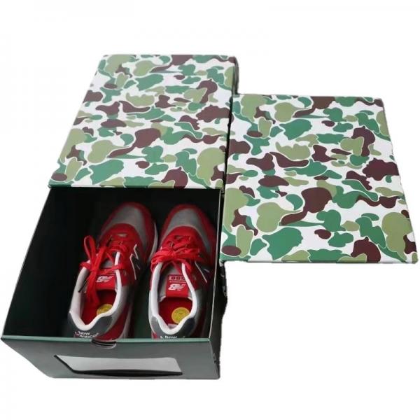 Quality Foldable Shoe Packaging Box Custom Size Rigid Shoe Box rectangle for sale