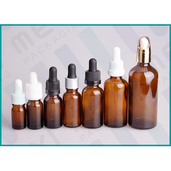 Quality Amber Glass Dropper Bottles With Different Types Dropper / Essential Oil dropper bottle  for sale