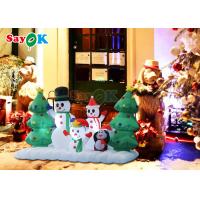 China Large Outdoor Lighting Snowman Santa Blow Up Christmas Tree Inflatables Yard Decorations factory