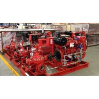 Quality UL FM NFPA20 Diesel Engine Driven Fire Pump Set 68M3/H 58m Heat Exchanger for sale