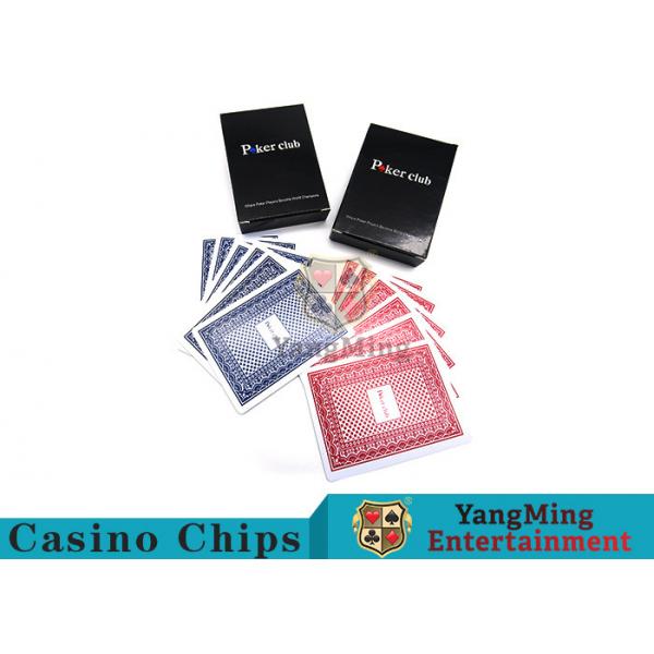 Quality 143g Casino Playing Cards / Waterproof Playing Cards With Black Core Paper for sale