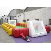 China Commercial Large Inflatable Football Games Enviroment - Friendly PVC inflatable football field game for adult factory