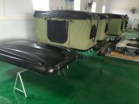 China Fiberglass Hard Shell Pop Up Tent , Truck Bed Hard Top Tent With Sponge Mat factory