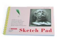 China White Paper Pencil Sketch Pad Drawing Book , Spiral Sketch Drawing Pad factory