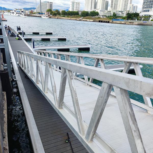 Quality Ship Marine Aluminum Gangways , KS6001 Aluminum Walkway For Dock for sale
