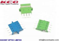China LC / APC Quad Fiber Optic Adapter Coupler Insertion Loss 0.2dB Plastic Material factory
