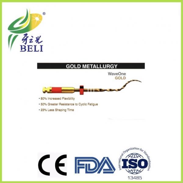 Quality Niti Memory Alloy Endo Rotary Files Engine Use Wave One Gold Files dental for sale