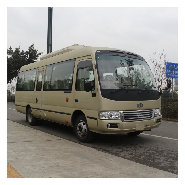 China 7m Diesel Coaster Buses 22 Seater Manual 5 Gears Forward Luxury City Bus factory