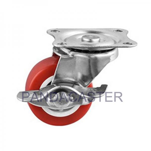 Quality Swivel Furniture Casters Wheels 20kg Side Mount Casters With Brakes for sale