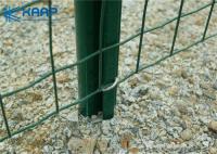 China Prevent Rusting Coated Wire Mesh , Welded Fence Panels Flat Even Surface With Flush Edges factory