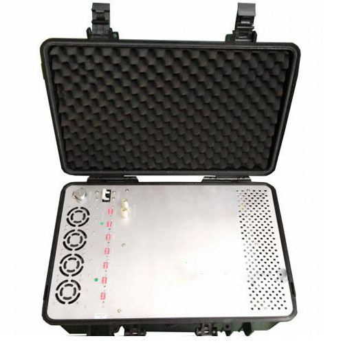 Quality 5.8G 4G Rcied Backpack Drone Signal Jammer Blocker With Big Battery , High Precision for sale