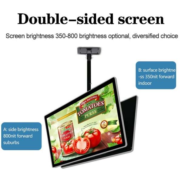 Quality 43 Inch Hanging Lcd Advertising Player Screen Shop Window Digital Signage for sale