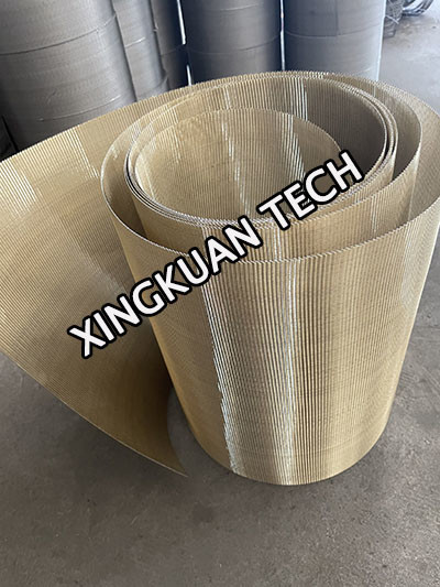 Quality Brass Color Continuous Belt Filter For Plastic And Rubber Extrusion for sale