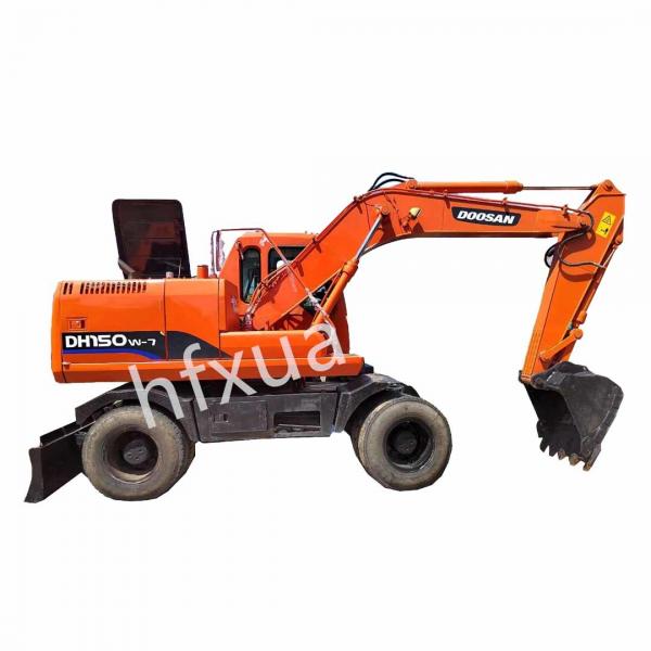 Quality Wheeled Doosan 150-7 2nd Hand Excavator 12T 2200kW for sale
