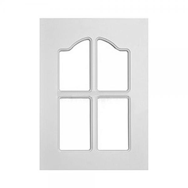 Glass Kitchen Classic Cabinet Doors White Color 338 600mm With