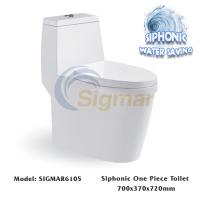 China SIGMAR6105 Sanitary Ware Bathroom Closestool Washdown One-Piece Toilet Bowl factory