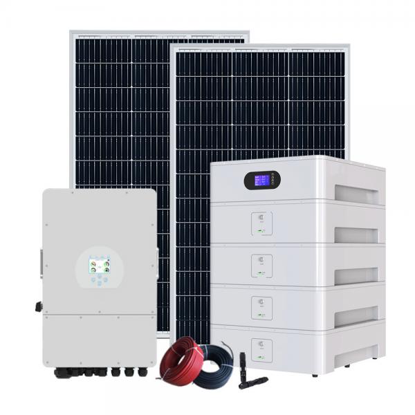 Quality Hybrid Solar Energy Storage System 10KW On Off Grid Solar Power System for sale