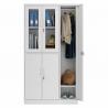 China 2 Glass Doors 3 Steel Doors Metal Storage Locker For File And Clothes factory