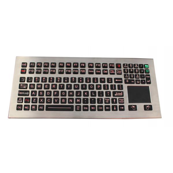 Quality 116 Keys Washable Industrial Keyboard With Touchpad Adjustable Backlight for sale