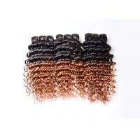 China Ombre Virgin Brazilian Hair Deep Wave Two Tone Ombre Hair Extensions 1b/30 factory