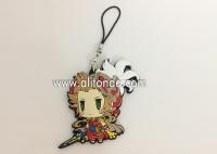 China Anime company promotional gifts custom cartoon figures shape pendants for mobile phone custom factory
