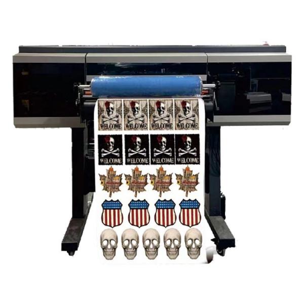 Quality All In One 2In1 3 XP600 PrintHead Uv Dtf Film 30cm Roll Printer  for for wooden /glass surface for sale